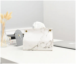 Chic Faux Leather Tissue Holder-Free shipping-Decorfaure
