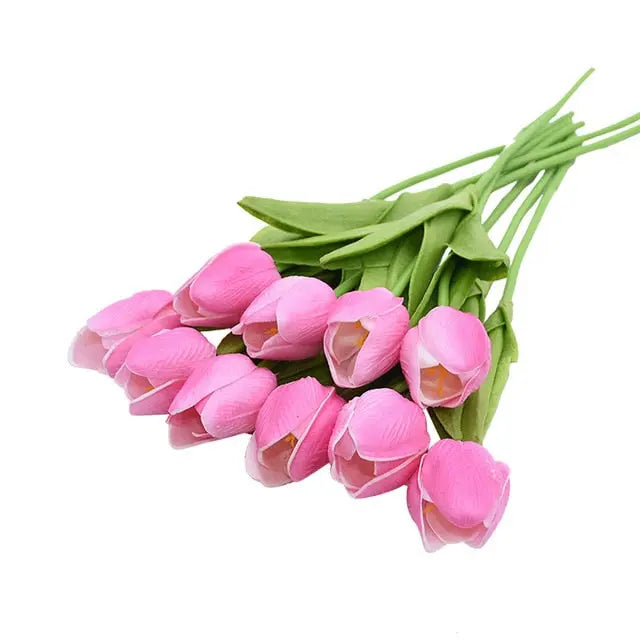 10 Heads Tulips Artificial Flowers freeshipping - Decorfaure
