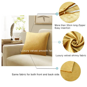 2 Pack Glowing Velvet Cushion Covers freeshipping - Decorfaure