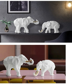 Abstract Elephant Figurine Set freeshipping - Decorfaure