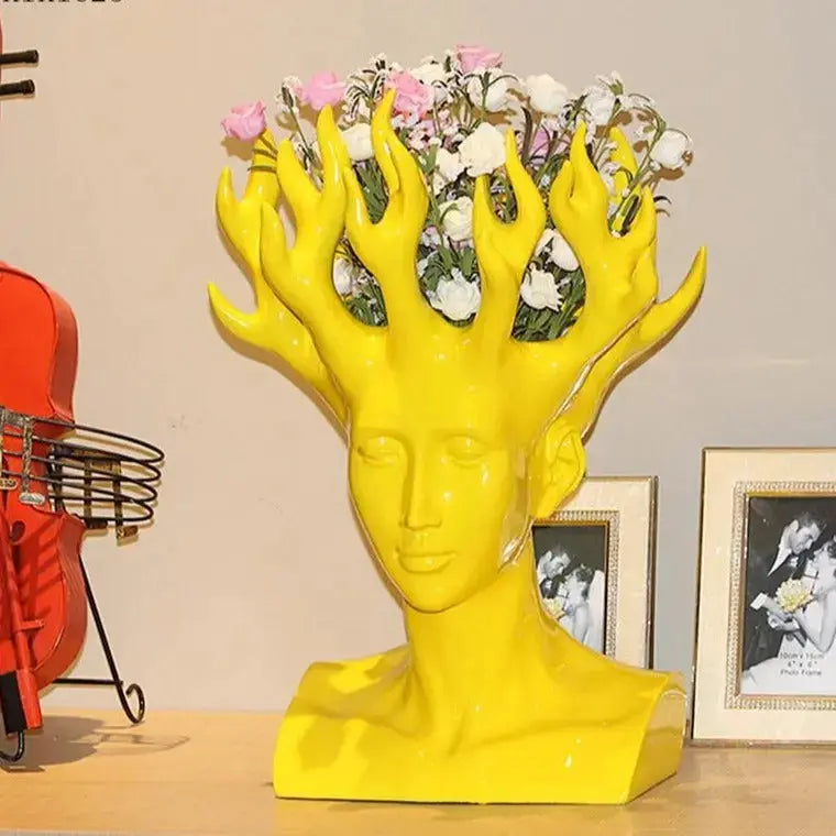 Antra Head Flower VaseFree Worldwide Shipping30 Days MoneyBack