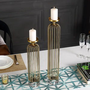 Belevue Brass Candle Holder freeshipping - Decorfaure