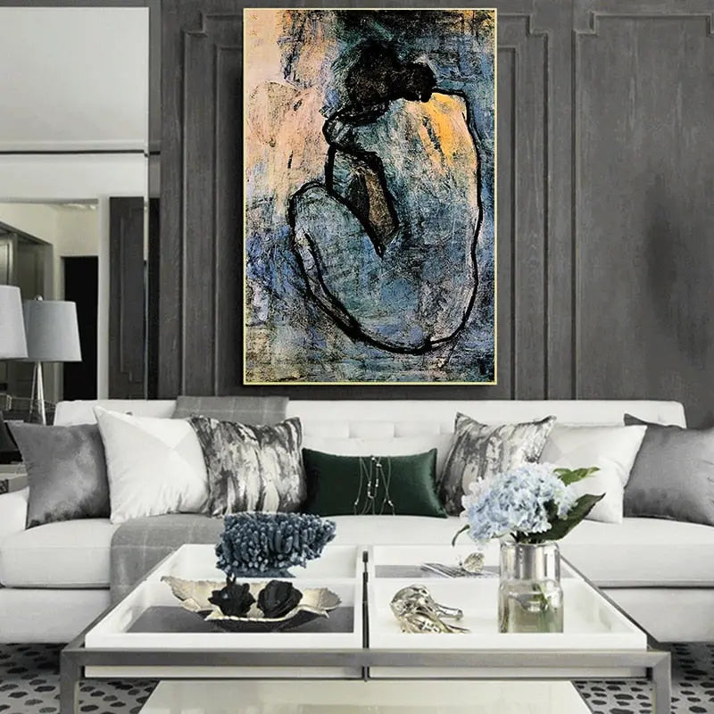 Blue Nude 1902 By Pablo Picasso freeshipping - Decorfaure