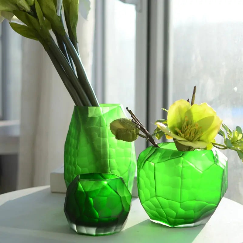 Colored Glass Vase freeshipping - Decorfaure