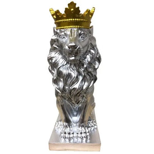 Crowned Lion Statue freeshipping - Decorfaure