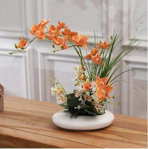 Dove Ceramic Vase with Orchid freeshipping - Decorfaure