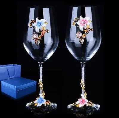 European Designed Crystal Glass Goblet and Decanter freeshipping - Decorfaure