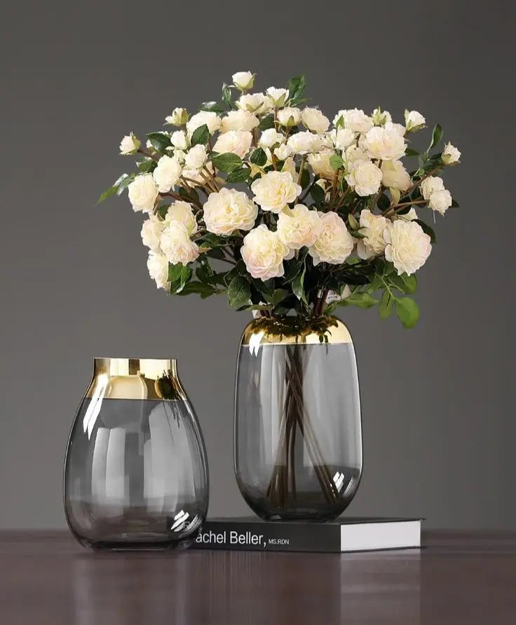 Gold Foil Flower Vase freeshipping - Decorfaure