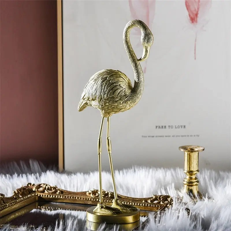 Golden Flamingo Ornament freeshipping - Decorfaure