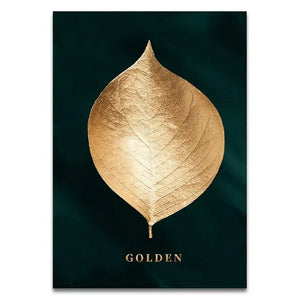 Golden Plant Leaves freeshipping - Decorfaure