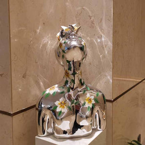 Handmade Flower Girl Sculpture Decorfaure