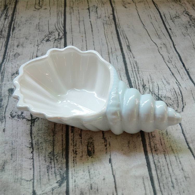 Shell Ceramic Platter Decorfaure