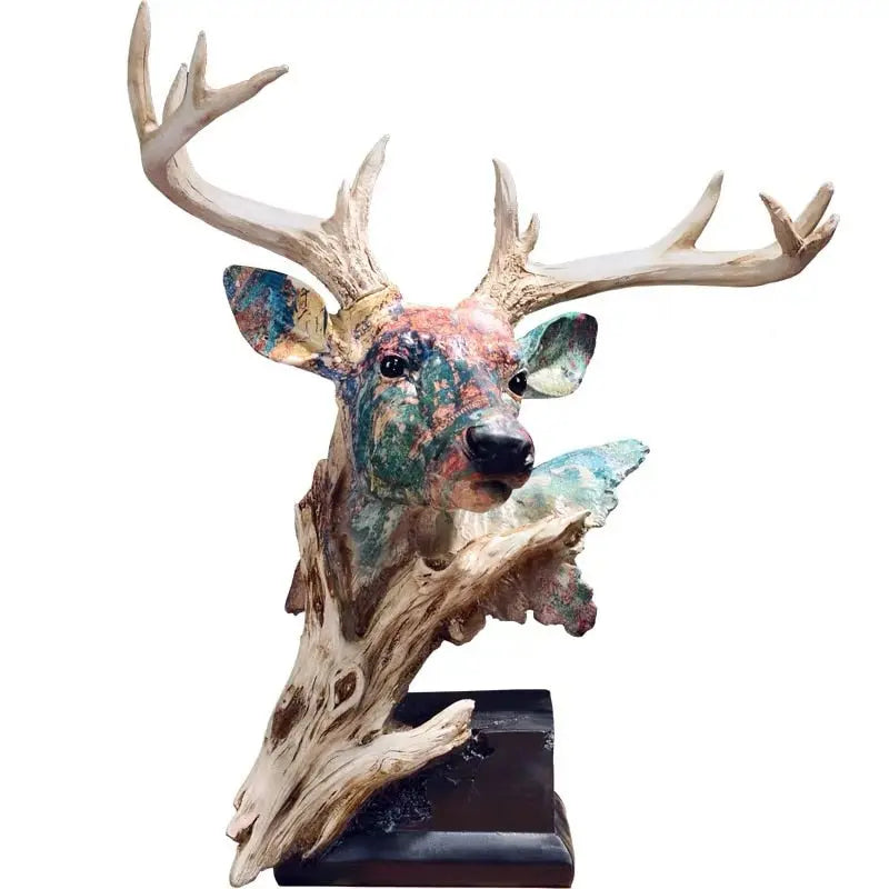 Handcrafted Deer Head Statue freeshipping - Decorfaure