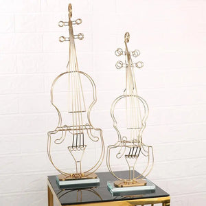 Handmade Brass & Crystal Violin freeshipping - Decorfaure