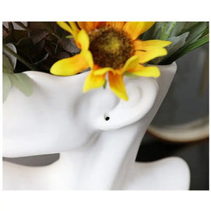 Human Head Flower Vase freeshipping - Decorfaure