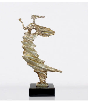 Modern Abstract Dancing Girl Sculpture freeshipping - Decorfaure