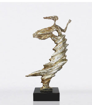 Modern Abstract Dancing Girl Sculpture freeshipping - Decorfaure