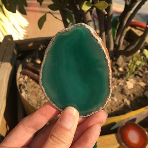 Natural Green Agate Coasters freeshipping - Decorfaure
