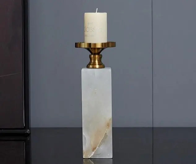 Natural Marble Candle Holders freeshipping - Decorfaure