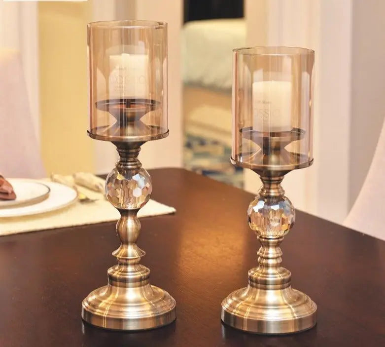 Nora Crystal Candle Holders freeshipping - Decorfaure