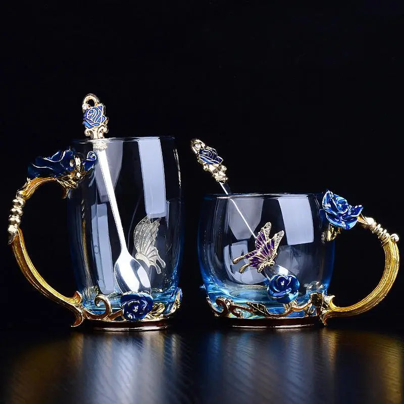 Rosace Handcrafted Tea Set freeshipping - Decorfaure