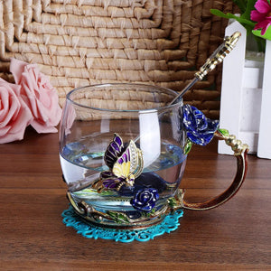 Rosace Handcrafted Tea Set freeshipping - Decorfaure