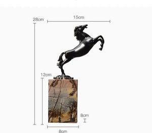 Running Horse Marble & Metal Statue freeshipping - Decorfaure