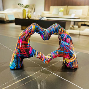 Love Heart Sculpture Decorfaure