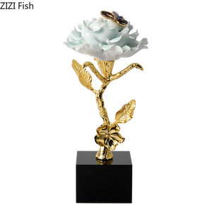 Brass Flower Sculpture Decorfaure