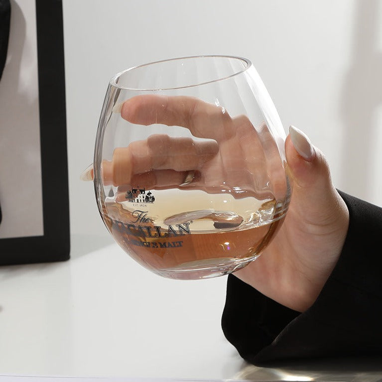 Macallan Round Whisky Glass Decorfaure