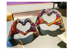 Love Heart Sculpture Decorfaure