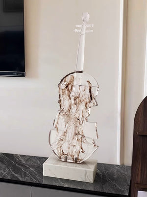 Abstract Violin Sculpture Decorfaure