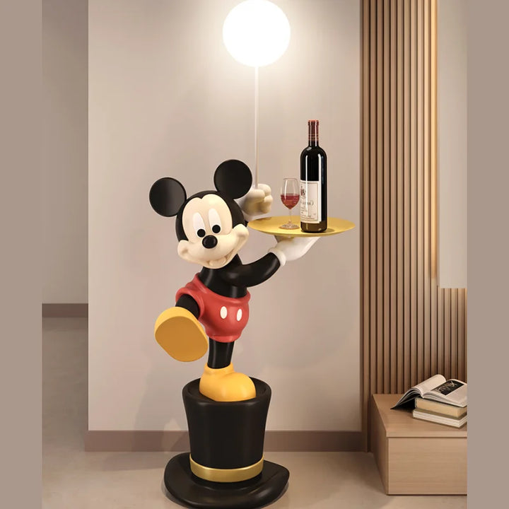 Mickey On Hat Table With LED Decorfaure