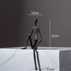Metal Human Sculpture Decorfaure