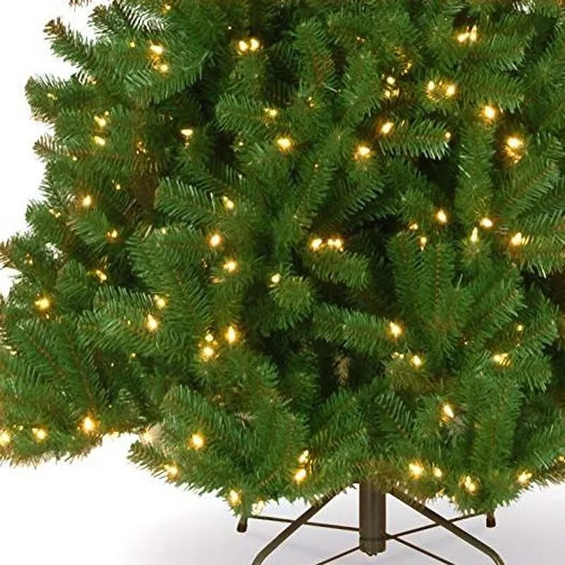 Evergreen Christmas Tree With Lights