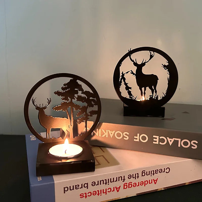 Elk Candle Stand Decorfaure