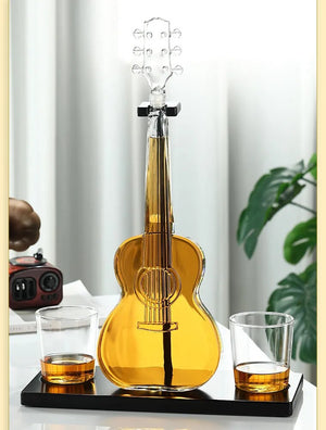 Guitar Glass Decanter Decorfaure
