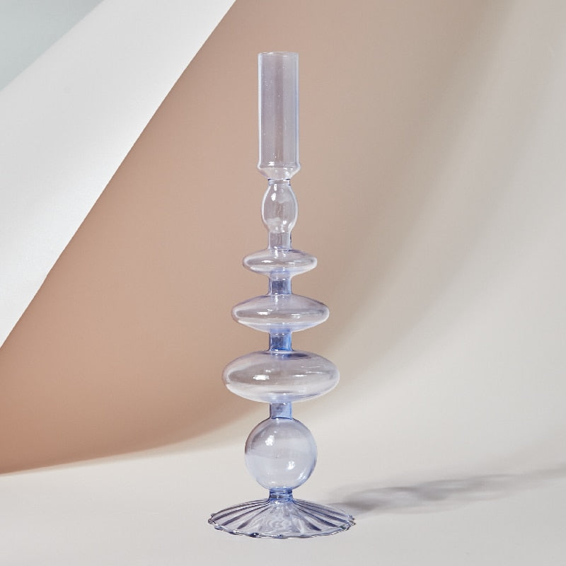 Nordic Glass Candle Holders Decorfaure