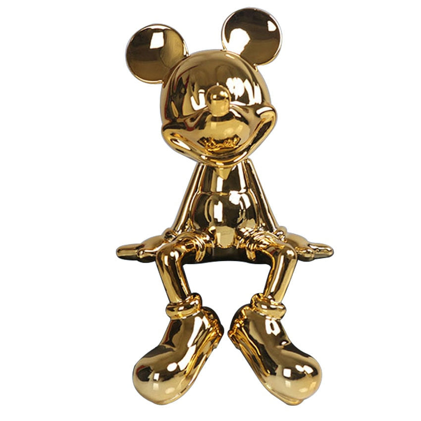Mickeys Mouse Sitting Sculpture Decorfaure