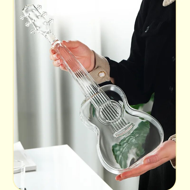 Guitar Glass Decanter Decorfaure