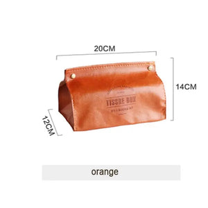 Soft Vegan Leather Tissue Box freeshipping - Decorfaure