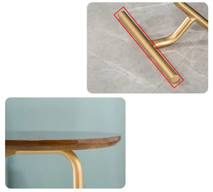 Solid Wood Counter Table with Brass Leg freeshipping - Decorfaure