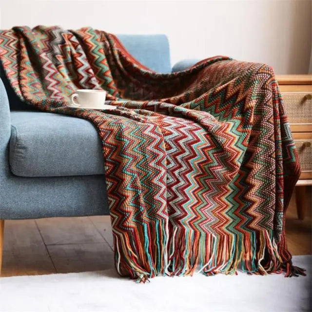 Sultan Hand Knitted Blanket-Free shipping-Decorfaure