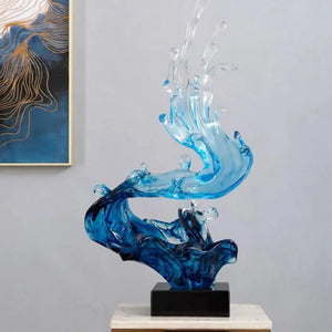 Tidal Waves Art Sculpture freeshipping - Decorfaure