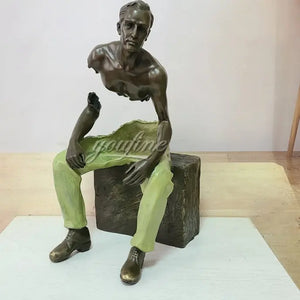 Traveler Sculpture Of Bruno Catalano Decorfaure