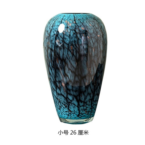European Glass Vase Decorfaure