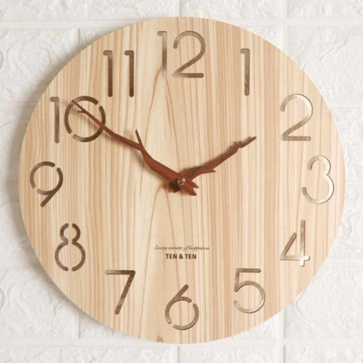 Wooden 3D Wall Clock Decorfaure
