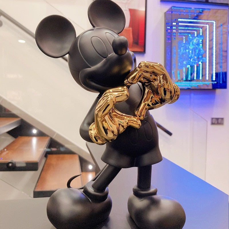 Mickey Heart Sculpture Decorfaure