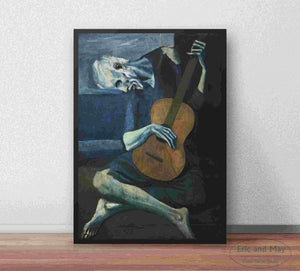 The Old Guitarist By Pablo Picasso Decorfaure